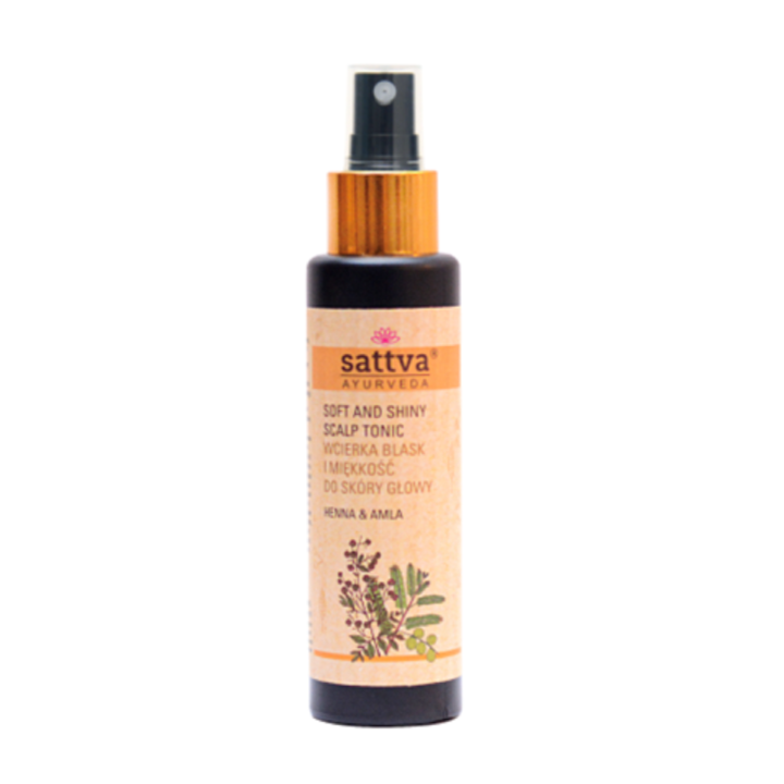 Wcierka do Skory Glowy Blask i Miekkosc Henna i Amla 100 ml - Sattva -