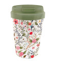 Kubek Podróżny z Bioplastiku Ptaki i Kwiaty 350 ml - Chic Mic