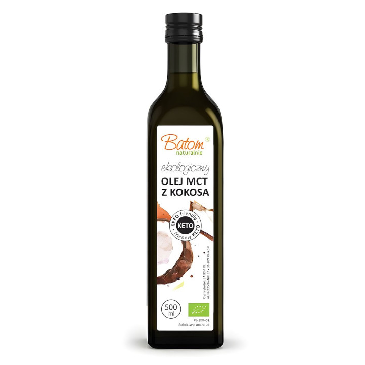Olej MCT Kokosowy BIO 500 ml - Batom - Ekochatka