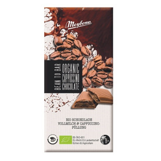 Czekolada Mleczna z Nadzieniem Cappuccino BIO 100 g - Meybona - Ekocha