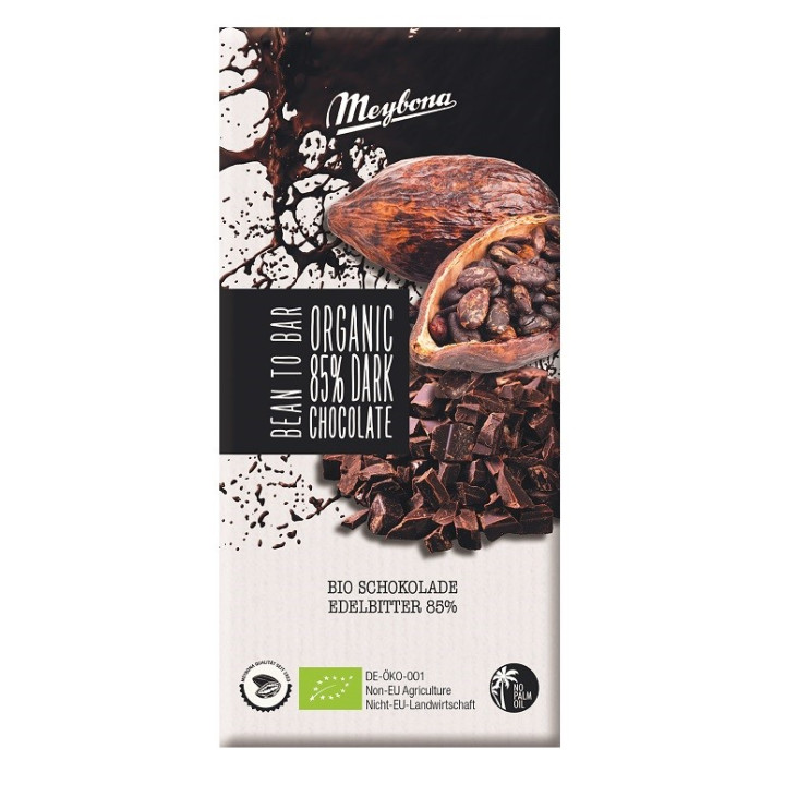 Czekolada Gorzka 85% Kakao BIO 100 g - Meybona - Ekochatka