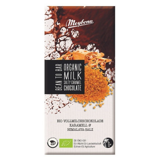 Czekolada Mleczna Slony Karmel BIO 100 g - Meybona - Ekochatka