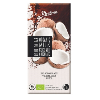 Czekolada Mleczna z Platkami Kokosowymi BIO 100 g - Meybona - Ekochatk