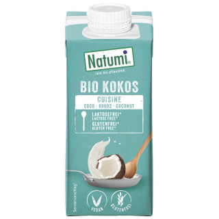Krem Kokosowy do Gotowania i Pieczenia Bezglutenowy BIO 200 ml - Natum