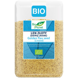 Siemię Lniane Złote BIO 2 kg - Bio Planet - Ekochatka
