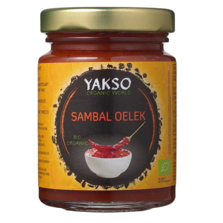 Sos Chili Sambal Oelek BIO 100 g - Yakso - Ekochatka