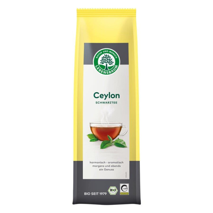 Herbata Czarna Cejlońska Liściasta BIO 75 g - Lebensbaum - Ekochatka
