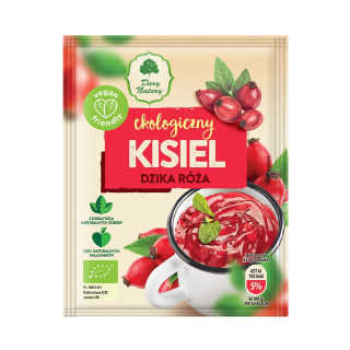 Kisiel Instant Dzika Róża Bezglutenowy BIO 30 g - Dary Natury - Ekocha