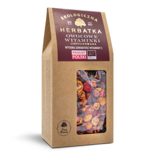 Herbatka Liofilizowana Owocowe Witaminki BIO 80 g - Dary Natury - Ekoc