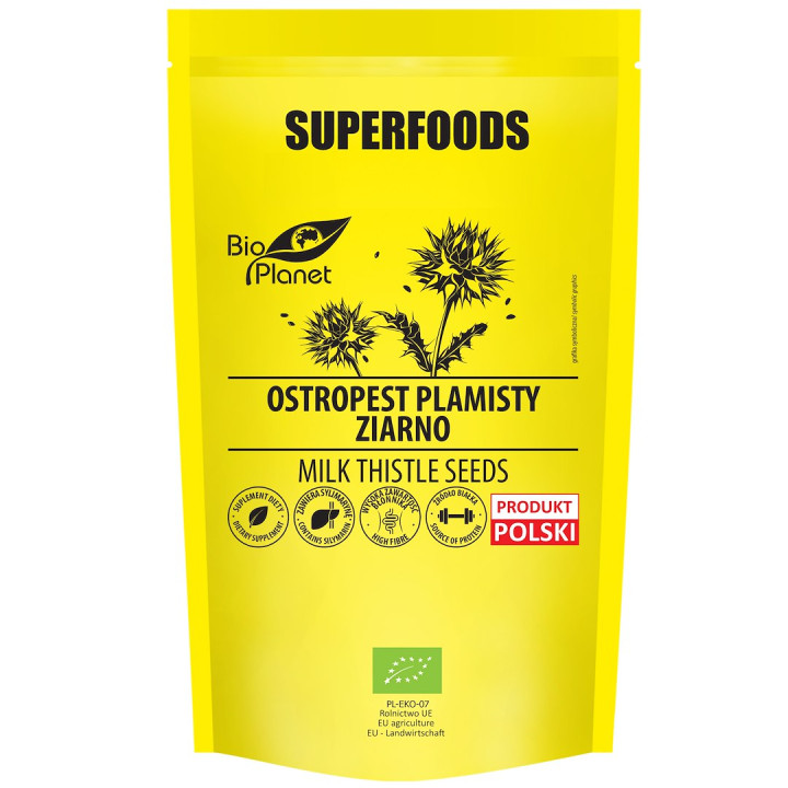 Ostropest Plamisty Ziarno BIO 200 g - Bio Planet - Ekochatka