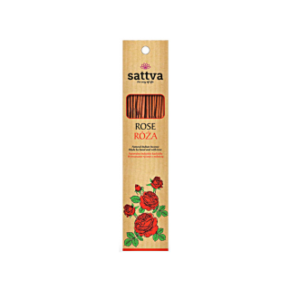 Kadzidełka Indyjskie Róża 15 szt. 30 g - Sattva - Ekochatka