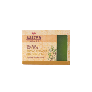 Mydło Glicerynowe Drzewo Herbaciane w Kostce 125 g - Sattva - Ekochatk