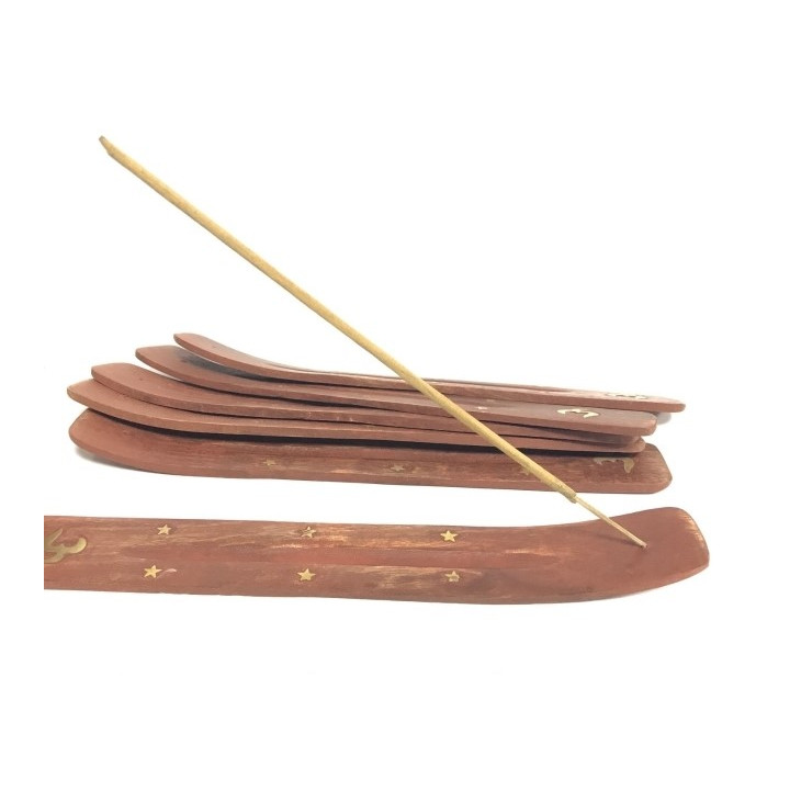 Drewniana Podstawka Pod Kadzidełko Sheesham 25 cm - Sattva - Ekochatka