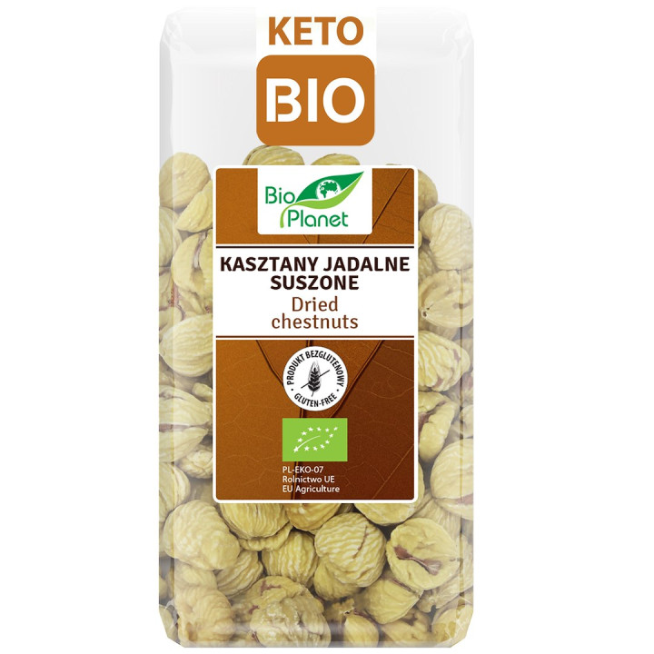 Kasztany Jadalne Suszone Bezglutenowe BIO 400 g - Bio Planet - Ekochat
