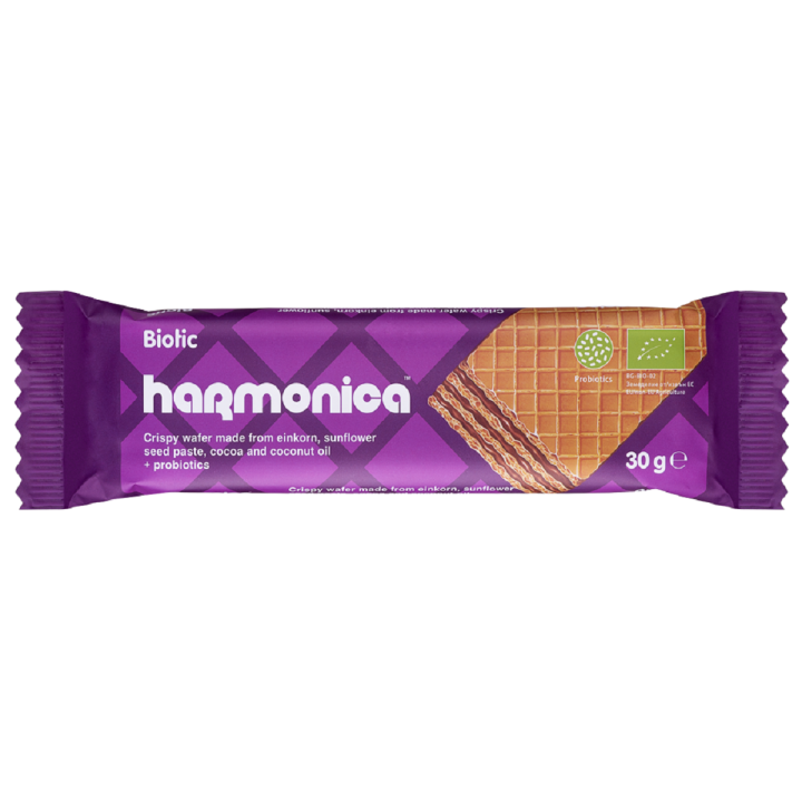 Wafelek z Samopszy z Kremem Mleczno-Kakaowym i Probiotykami BIO 30 g -