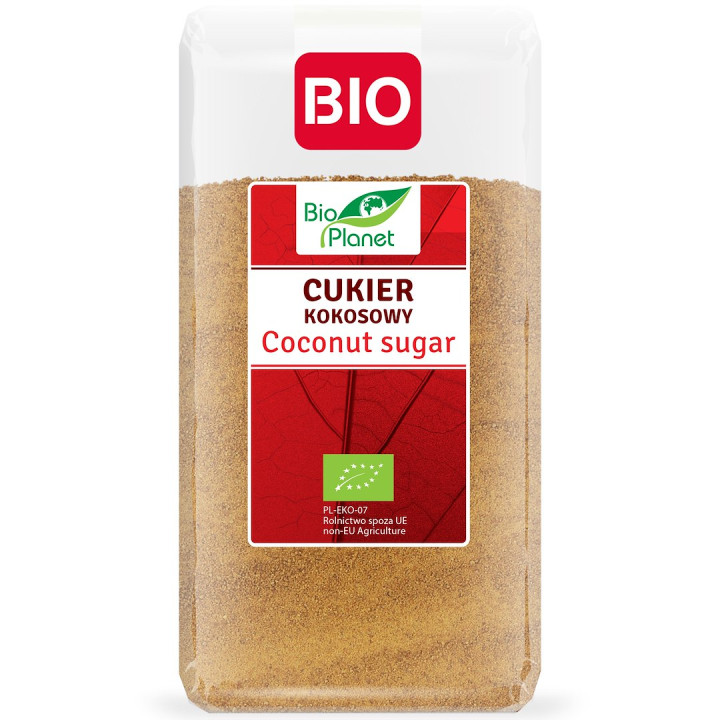 Cukier Kokosowy Nierafinowany BIO 500 g - Bio Planet - Ekochatka