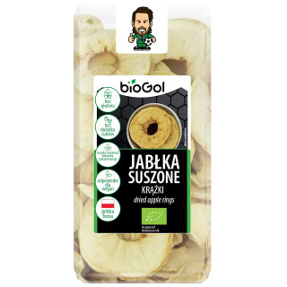 Jabłka Suszone Krążki Bezglutenowe BIO 50 g - BioGol - Ekochatka