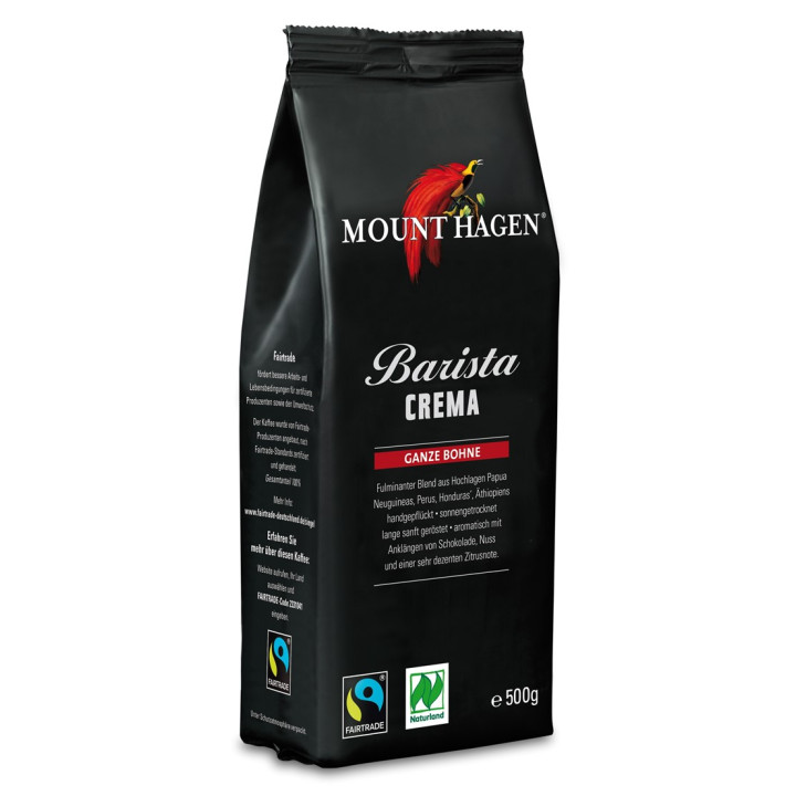 Kawa Ziarnista Arabica 100% Barista Crema Fair Trade BIO 500 g - Mount
