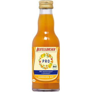 Shot na Odporność Gruszka Rokitnik Marchew BIO 200 ml - Beutelsbacher 