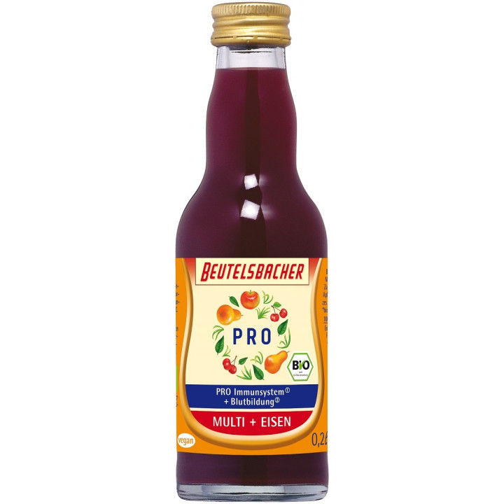 Shot na Odporność Gruszka Jabłko Marchew Czarna BIO 200 ml - Beutelsba