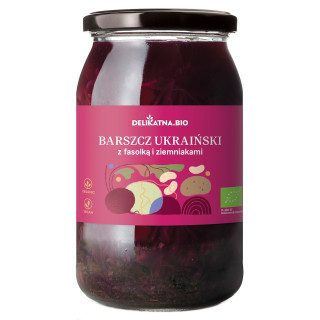 Barszcz Ukraiński z Fasolą i Ziemniakami BIO 900 ml - Delikatna - Ekoc