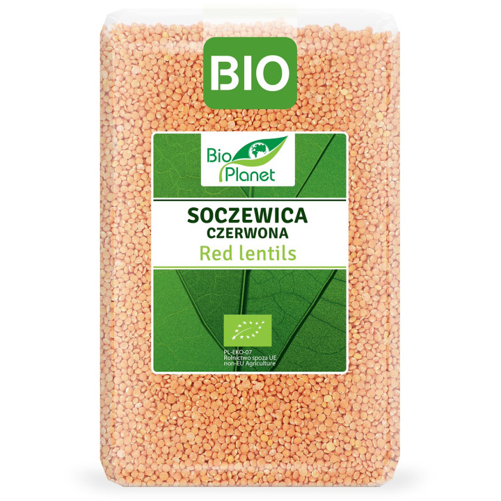 Soczewica Czerwona BIO 2 kg - Bio Planet - Ekochatka