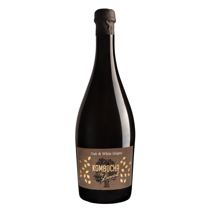 Kombucha Bellebulle Biale Winogrona na Platkach Debu BIO 750 ml - Komb