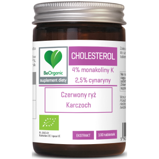 Czerwony Ryż z Karczochem na Cholesterol BIO 100 Tabletek - Be Organic