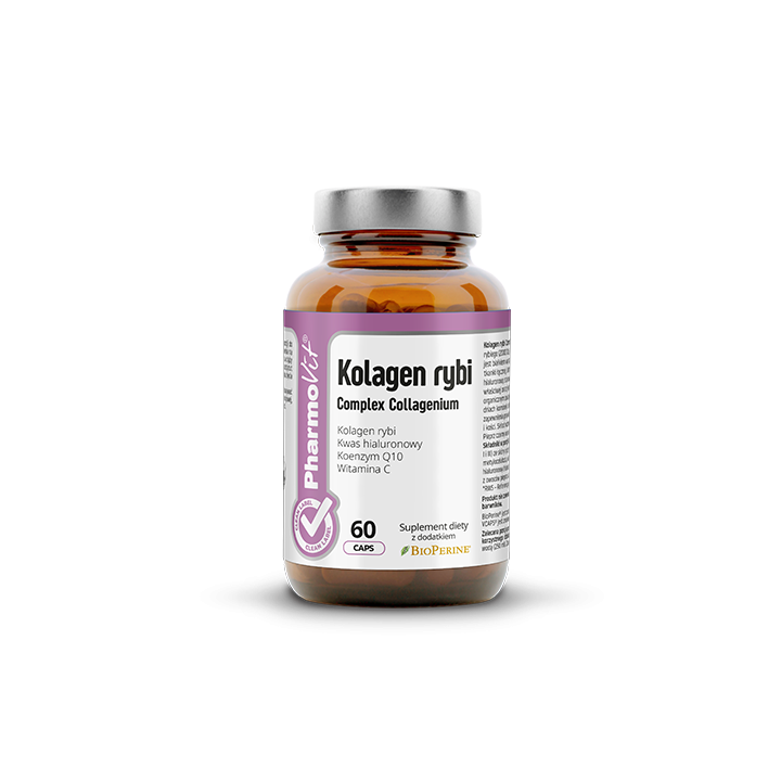 Kolagen Rybi Complex z Kwasem Hialuronowym Bezglutenowy 60 Kapsułek - 