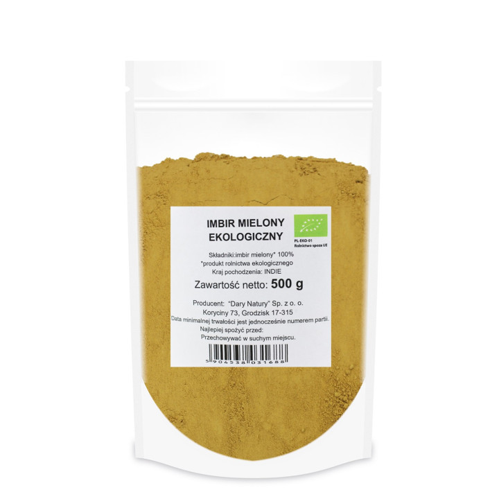 Imbir Mielony BIO 500 g - Dary Natury - Ekochatka