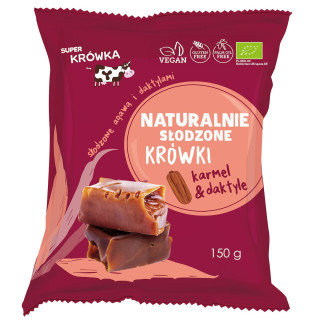 Krówki Słodzone Agawą i Daktylami Bezglutenowe BIO 150 g - Me Gusto - 