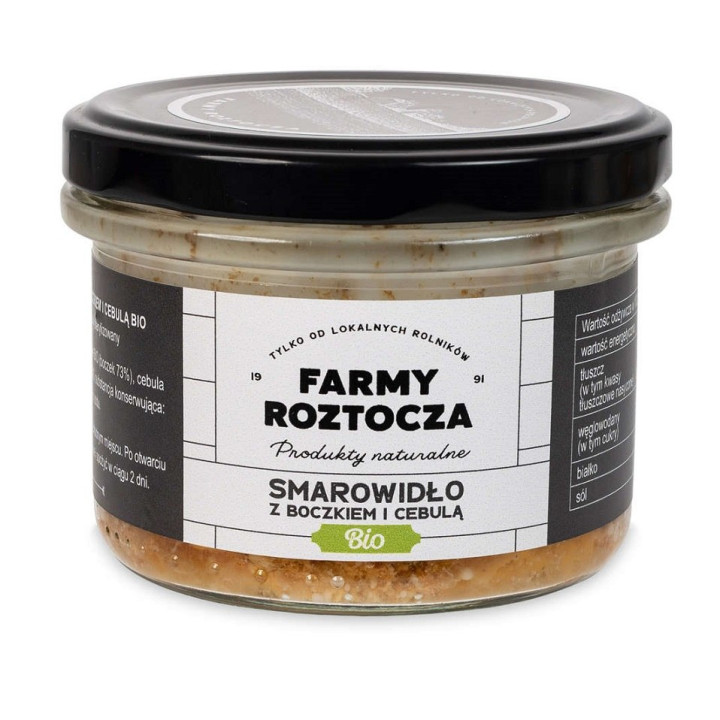 Smarowidło z Boczkiem i Cebulą BIO 180 g - Farmy Roztocza - Ekochatka