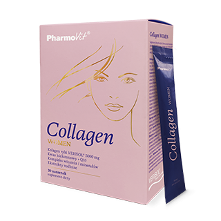 Kolagen Rybi 5000 mg dla Kobiet Bezglutenowy 20 Saszetek - Pharmovit -