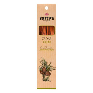 Kadzidelka Indyjskie Cedr 15 szt. 30 g - Sattva - Ekochatka