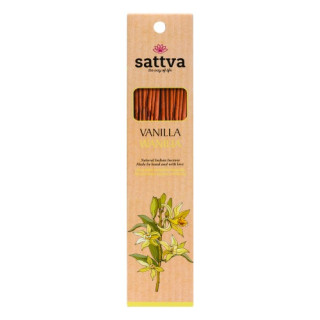 Kadzidełka Indyjskie Waniliowe 15 szt. 30 g - Sattva - Ekochatka