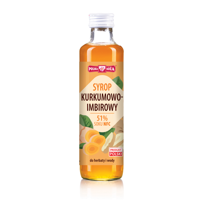Syrop Kurkumowo-Imbirowy 250 ml - Polska Róża - Ekochatka