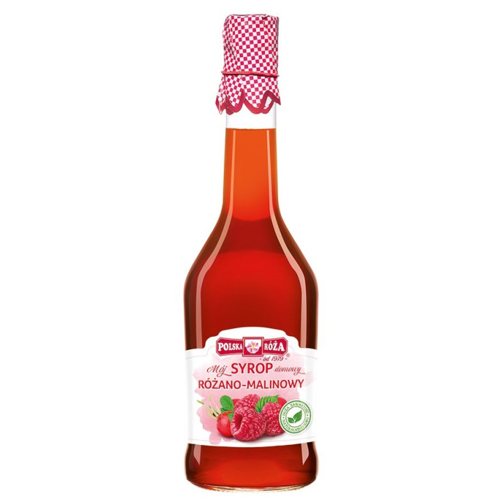 Syrop Rozano-Malinowy 500 ml - Polska Roza - Ekochatka