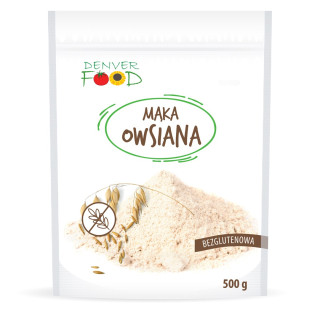 Mąka Owsiana Bezglutenowa 500 g - Denver Food - Ekochatka