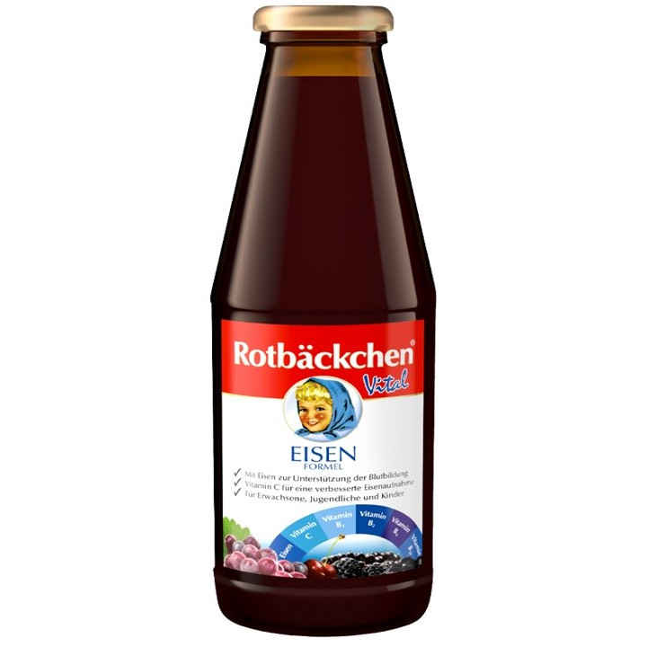Sok Wieloowocowy NFC z Żelazem i Witaminami 450 ml - Rotbackchen - Eko