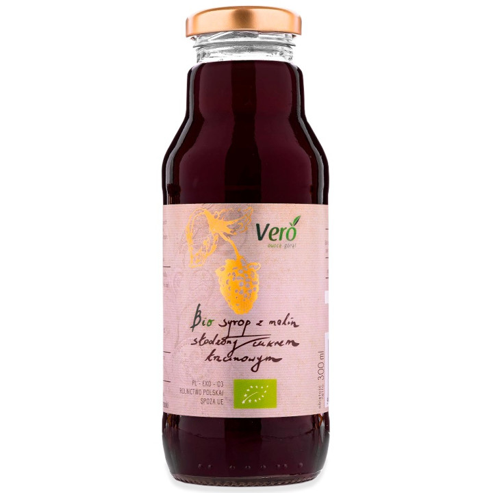 Syrop Malinowy BIO 300 ml - Vero - Ekochatka