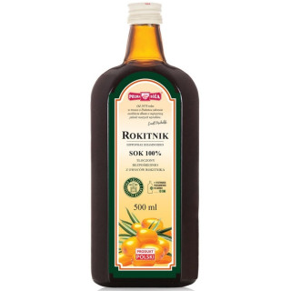 Sok z Rokitnika NFC Bezglutenowy BIO 500 ml - Polska Róża - Ekochatka