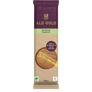 Makaron Orkiszowy Spaghetti BIO 500 g - Alb-Gold - Ekochatka