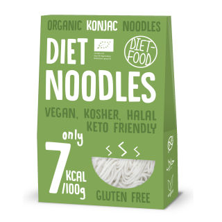 Makaron Konjac Noodle Bezglutenowy BIO 385 g - Diet-Food - Ekochatka