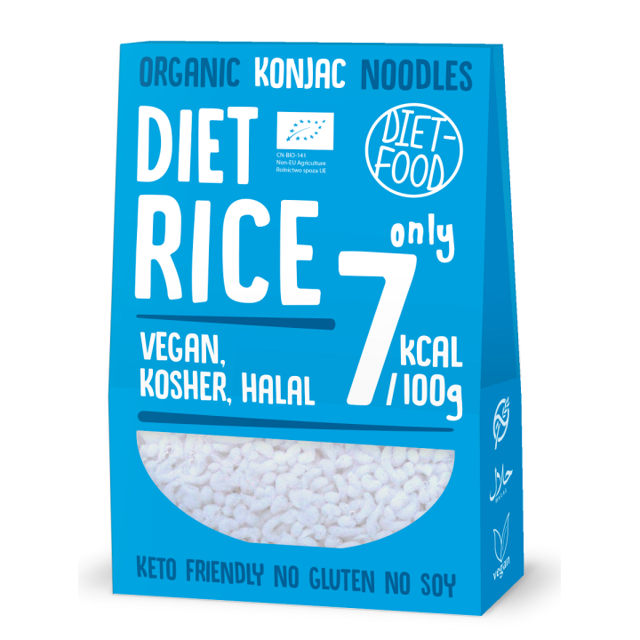 Ryż Konjac Bezglutenowy BIO 385 g - Diet-Food - Ekochatka
