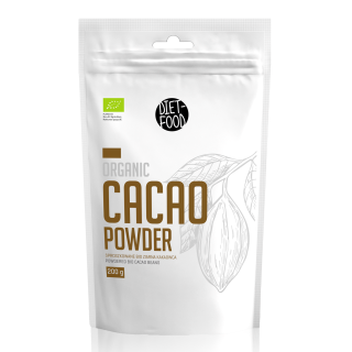 Kakao w Proszku Odtłuszczone BIO 200 g - Diet-Food - Ekochatka