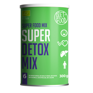 Super Detox Mix Spirulina Chlorella w Proszku BIO 300 g - Diet-Food - 