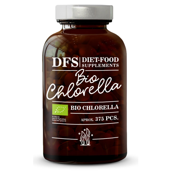 Chlorella w Tabletkach 400 mg BIO 375 szt. - Diet-Food - Ekochatka