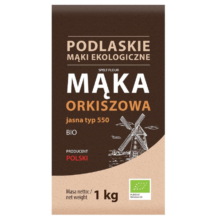 Mąka Orkiszowa Jasna Typ 550 BIO 1 kg - Bio Life - Ekochatka