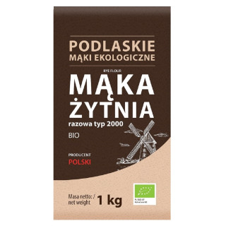 Mąka Żytnia Razowa Typ 2000 BIO 1 kg - Bio Life - Ekochatka