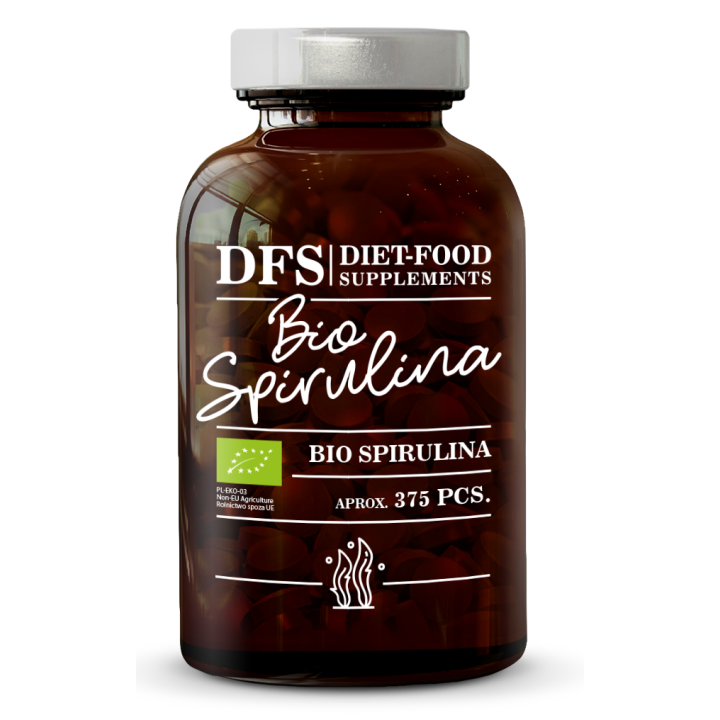 Spirulina BIO 375 Tabletek 400 mg - Diet-Food - Ekochatka